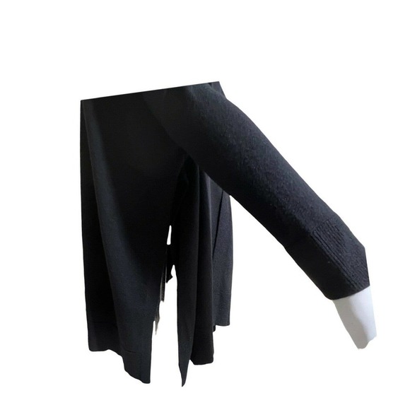 H By Halston Size XS Women’s Cardigan Sweater dolman Sleeve Open-Front Black - Picture 5 of 10